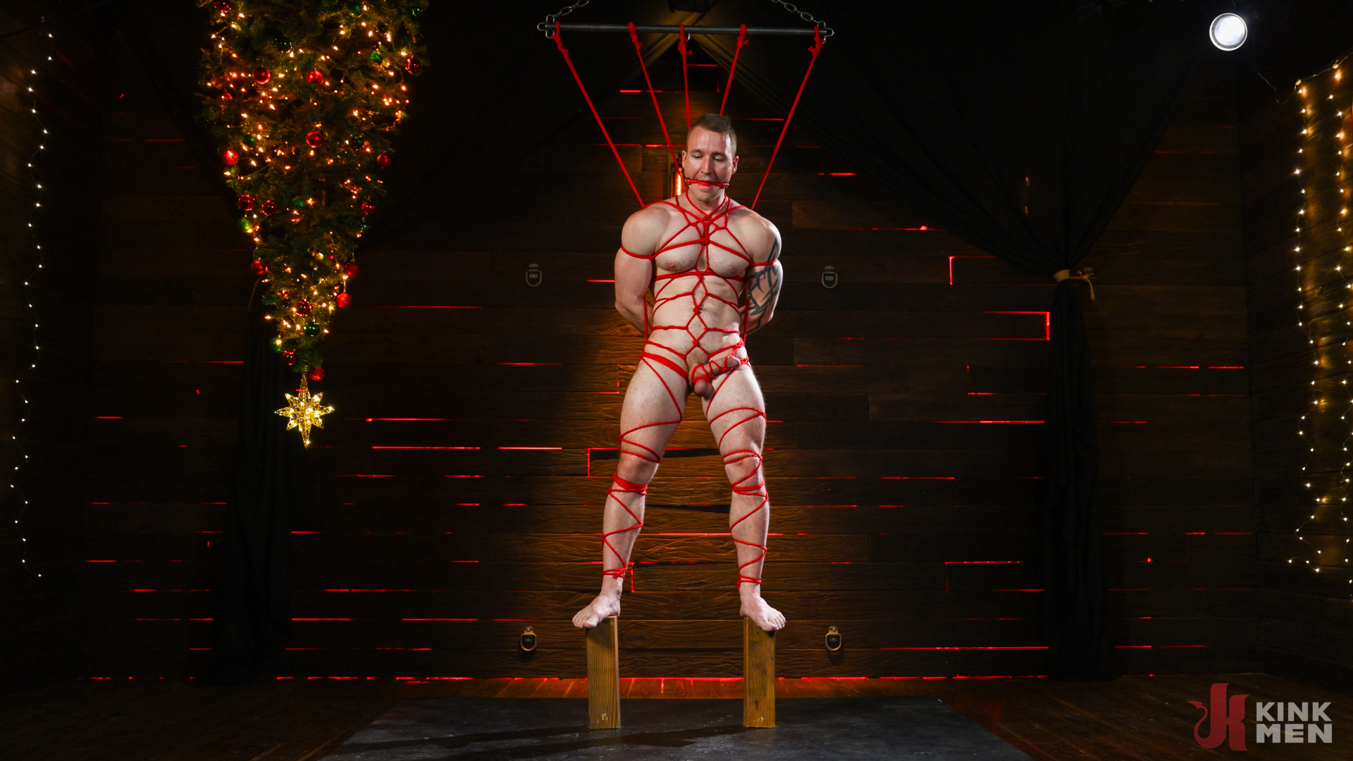 Photo number 12 from A Gift For My Stepfather: Master Santa Christian Wilde and his Elves make Baxxx’s Dreams Cum True shot for Bound Gods on Kink.com. Featuring Baxxx, Christian Wilde and Johnny Ford in hardcore BDSM & Fetish porn.