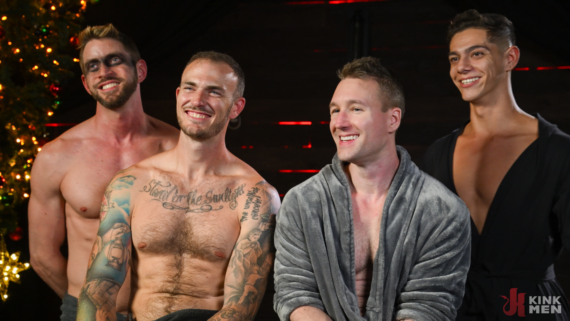 Photo number 53 from A Gift For My Stepfather: Master Santa Christian Wilde and his Elves make Baxxx’s Dreams Cum True shot for Bound Gods on Kink.com. Featuring Baxxx, Christian Wilde and Johnny Ford in hardcore BDSM & Fetish porn.