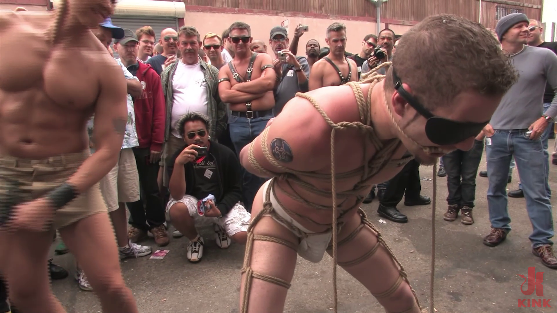 Photo number 1 from Folsom Street Fair 2009 shot for Behind Kink on Kink.com. Featuring Lochai, Van Darkholme and Maitresse Madeline Marlowe in hardcore BDSM & Fetish porn.
