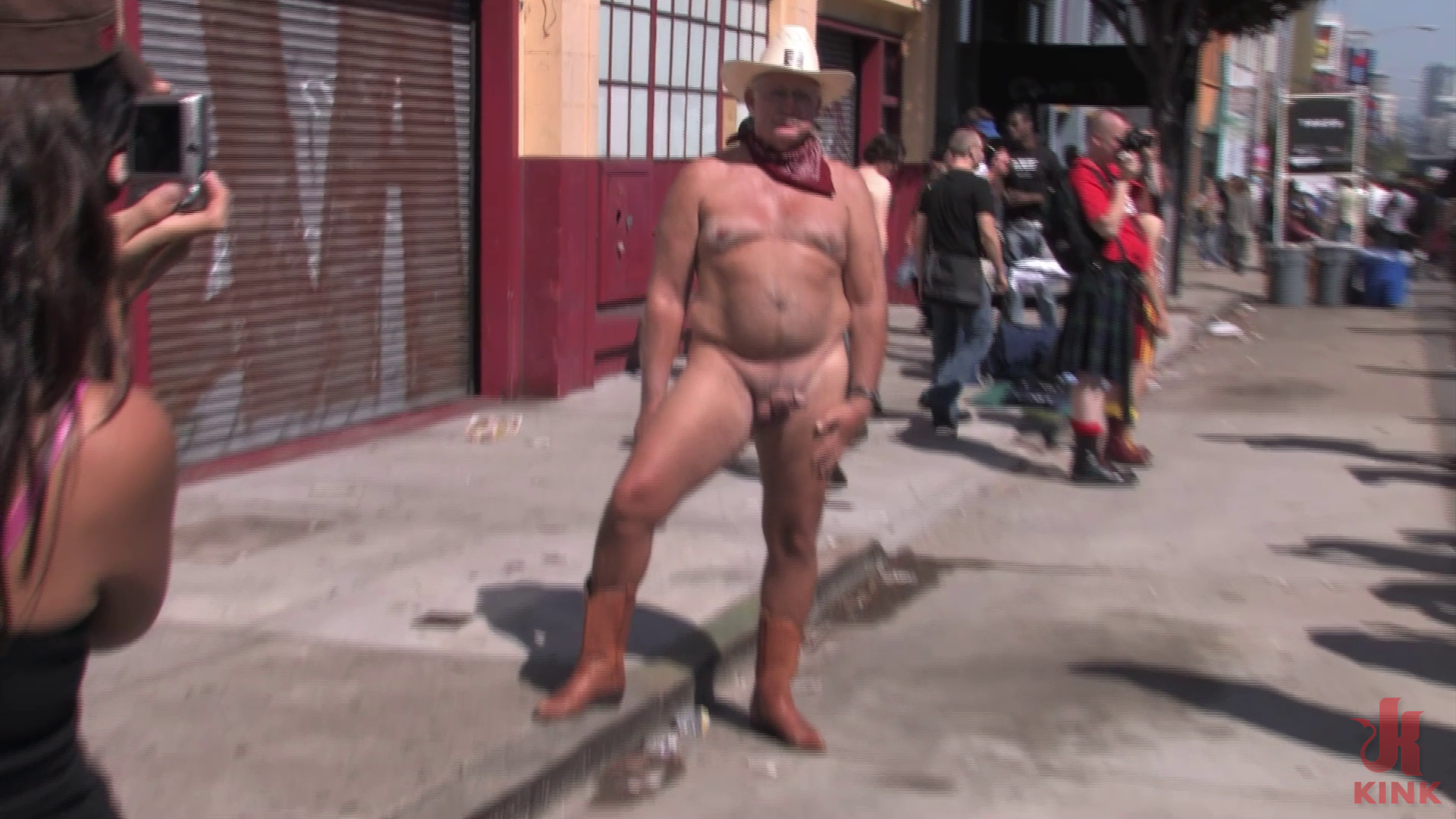 Photo number 1 from Folsom Street Fair 2009 shot for Behind Kink on Kink.com. Featuring Lochai, Van Darkholme and Maitresse Madeline Marlowe in hardcore BDSM & Fetish porn.