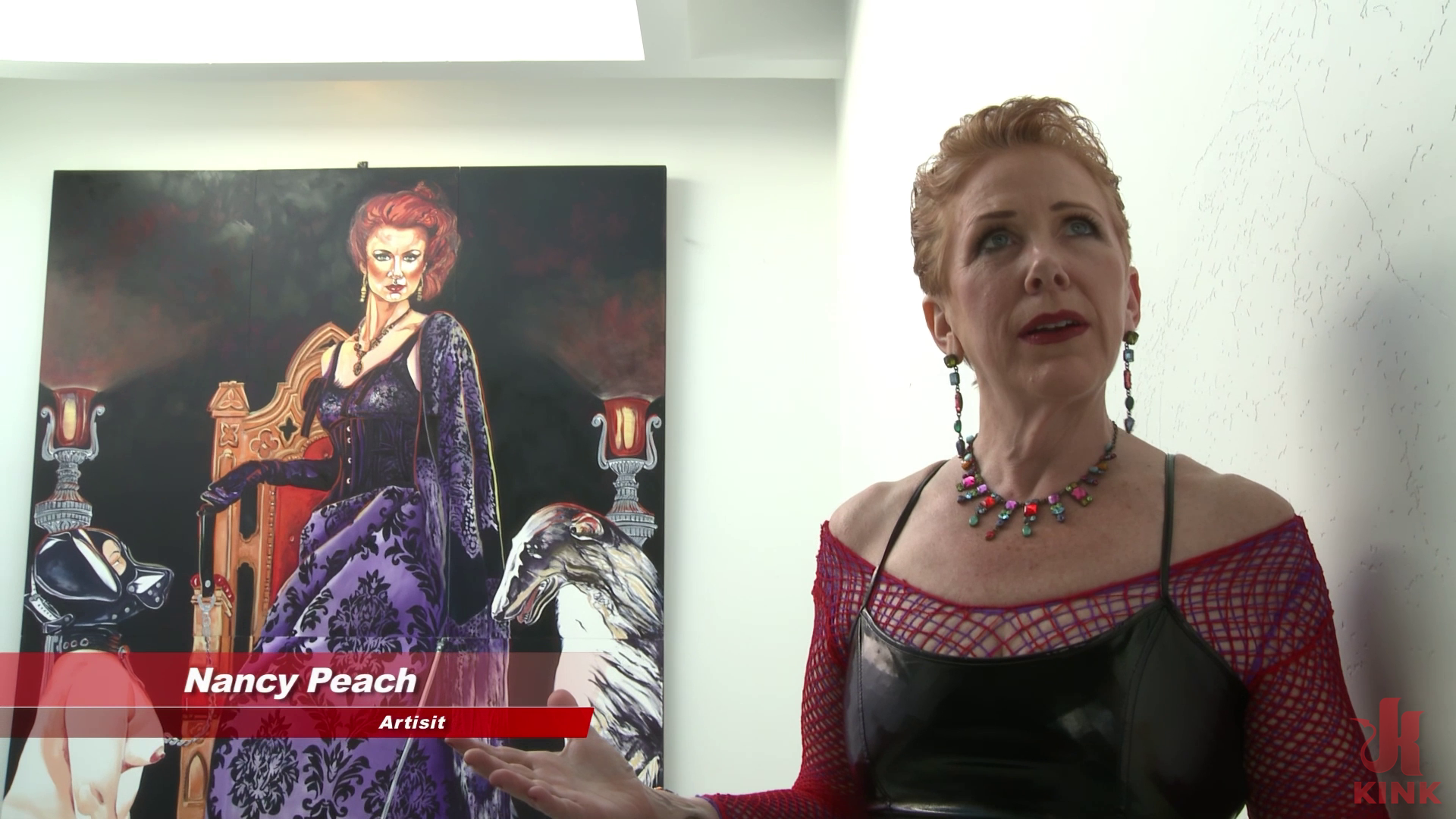 Photo number 1 from Nancy Peach Unvails Her Art Work on the Upper Floor shot for Behind Kink on Kink.com. Featuring Madison Young in hardcore BDSM & Fetish porn.