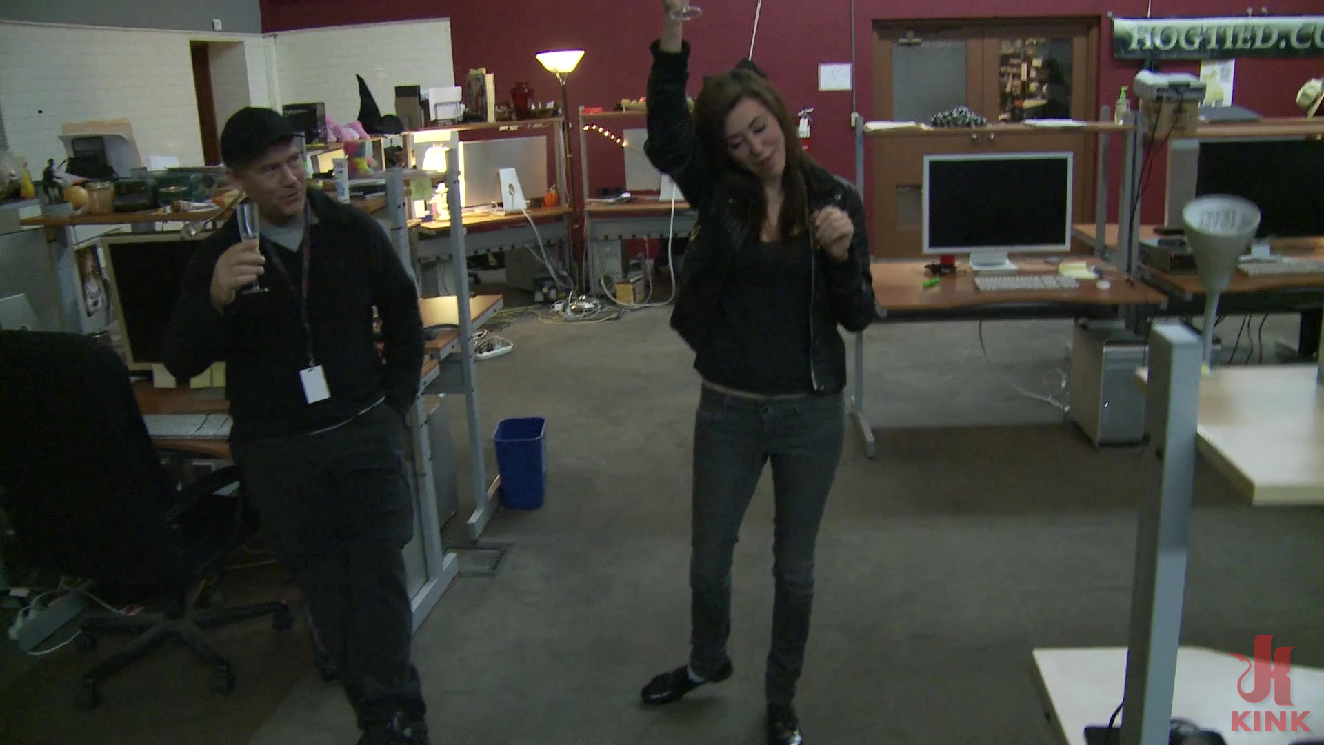 Photo number 1 from BoundGangBangs Launch shot for Behind Kink on Kink.com. Featuring Princess Donna Dolore and Peter in hardcore BDSM & Fetish porn.