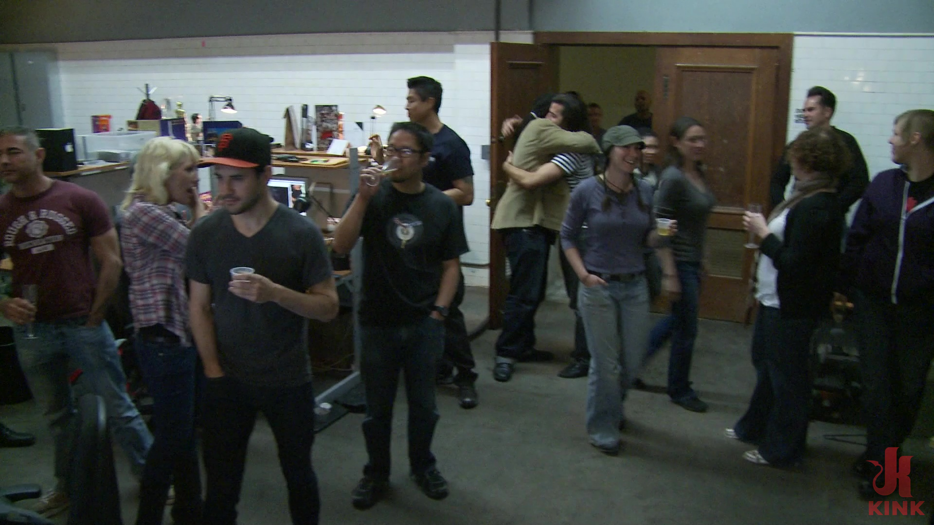 Photo number 1 from BoundGangBangs Launch shot for Behind Kink on Kink.com. Featuring Princess Donna Dolore and Peter in hardcore BDSM & Fetish porn.