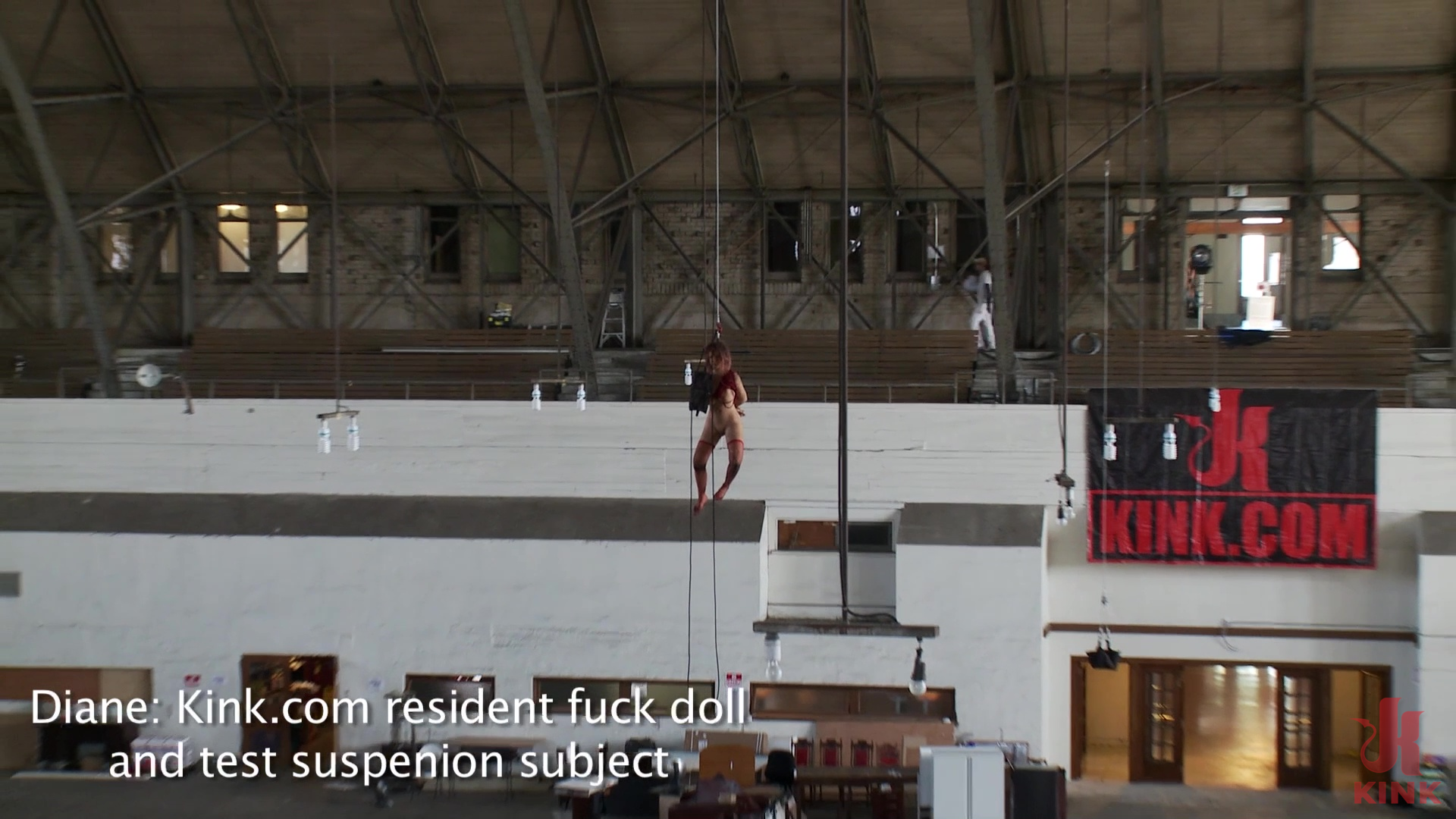 Photo number 1 from Asphyxia Noir's Drill Court Suspension shot for Behind Kink on Kink.com. Featuring Asphyxia Noir and The Pope in hardcore BDSM & Fetish porn.