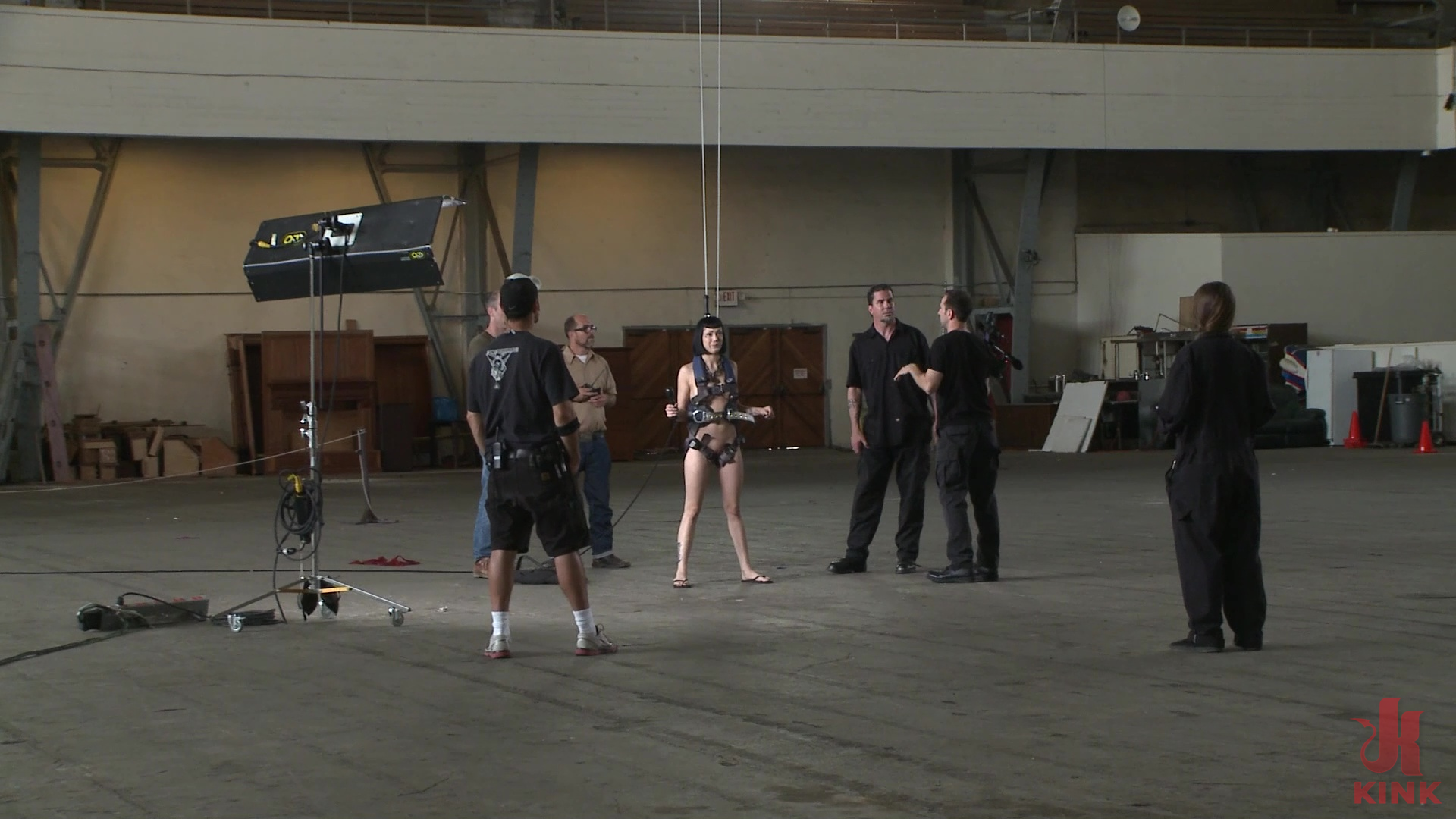 Photo number 1 from Asphyxia Noir's Drill Court Suspension shot for Behind Kink on Kink.com. Featuring Asphyxia Noir and The Pope in hardcore BDSM & Fetish porn.