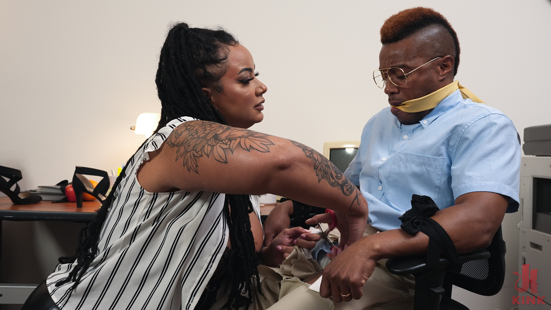 Photo number 5 from Inter-Office Discipline shot for Kink Test Shoots on Kink.com. Featuring BADKITTYYY and Jake Waters in hardcore BDSM & Fetish porn.