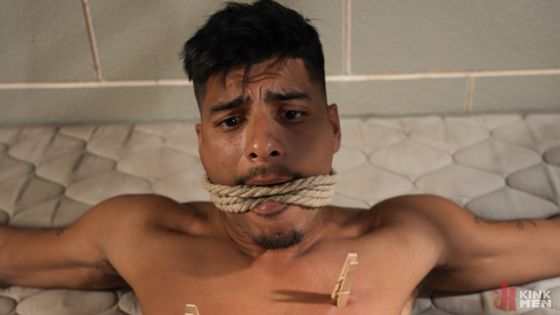 Photo number 16 from Deceptive Detainee shot for Bound Gods on Kink.com. Featuring Apollo Fates and Colt Spence in hardcore BDSM & Fetish porn.