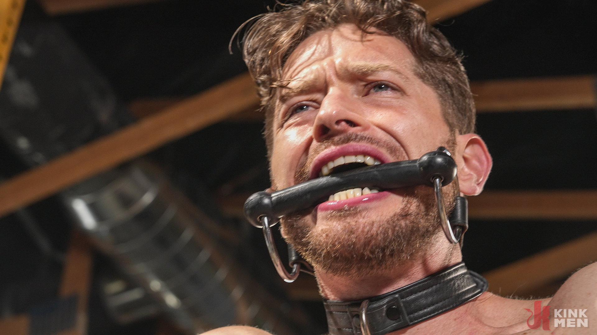 Photo number 18 from Men at Work shot for Bound Gods on Kink.com. Featuring Heath Halo and Johnny Donovan in hardcore BDSM & Fetish porn.