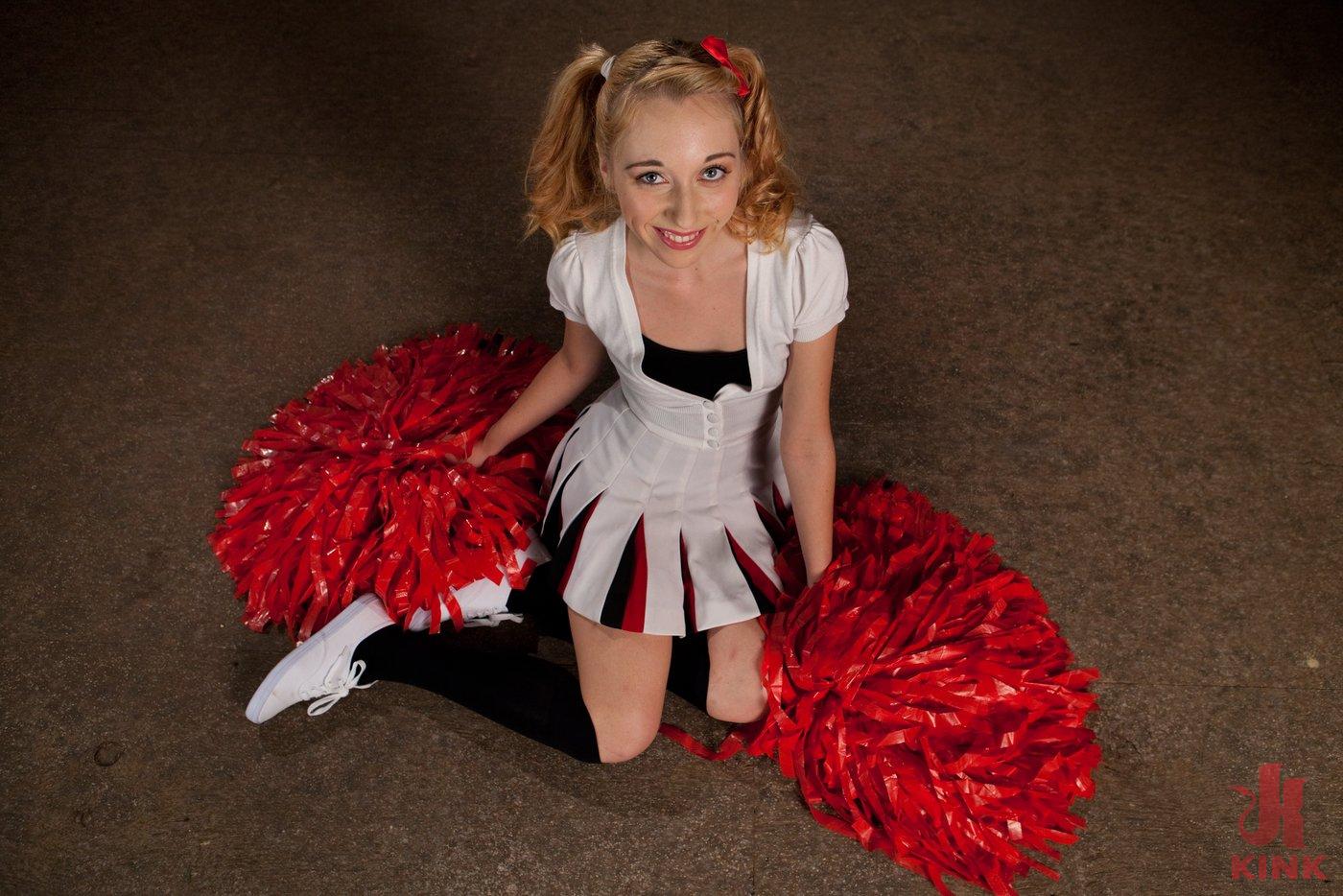 Photo number 0 from Pom Pom Girl gets Gang Banged by Basketball Coach and Team shot for Bound Gang Bangs on Kink.com. Featuring Emma Haize in hardcore BDSM & Fetish porn.