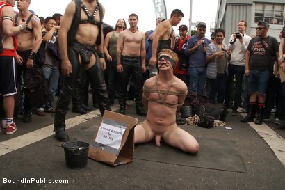 Photo number 7 from Classic Archive Feature: Noah Brooks gets gang fucked! shot for Bound in Public on Kink.com. Featuring Master Avery and Noah Brooks in hardcore BDSM & Fetish porn.