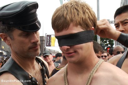 Photo number 6 from Classic Archive Feature: Noah Brooks gets gang fucked! shot for Bound in Public on Kink.com. Featuring Master Avery and Noah Brooks in hardcore BDSM & Fetish porn.