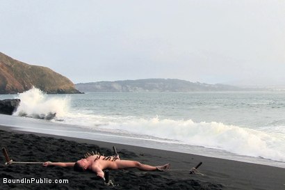 Photo number 10 from Sex on The Beach shot for Bound in Public on Kink.com. Featuring Mike Martin and Micah Andrews in hardcore BDSM & Fetish porn.