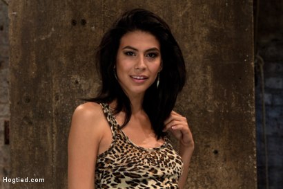 Photo number 1 from 23yr's 1st time at KINK, & in bondage!  1st time helpless, 1st time being made to cum over & over! shot for Hogtied on Kink.com. Featuring Heather Vahn in hardcore BDSM & Fetish porn.