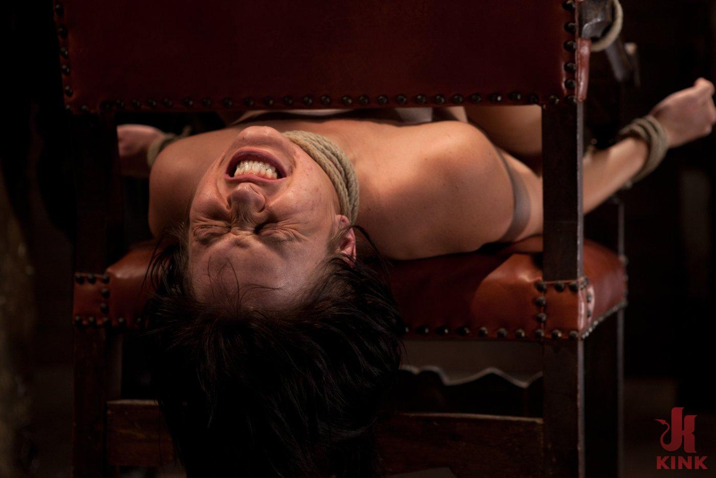 Photo number 4 from Girl next door takes brutal foot caning, devastating orgasms, a horrific throat fucking & anal abuse shot for Hogtied on Kink.com. Featuring Ashli  Orion in hardcore BDSM & Fetish porn.