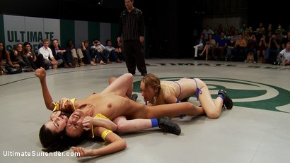 Photo number 0 from BATTLE OF THE FEATHERWEIGHTS!: The smallest hottest wrestlers battle it out in TAG TEAM action! shot for Ultimate Surrender on Kink.com. Featuring Isis Love, Serena Blair, Emma Haize, Gia DiMarco and Lyla Storm in hardcore BDSM & Fetish porn.