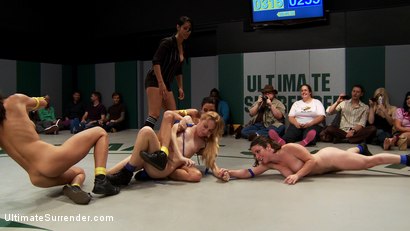 Photo number 10 from BATTLE OF THE FEATHERWEIGHTS!: The smallest hottest wrestlers battle it out in TAG TEAM action! shot for Ultimate Surrender on Kink.com. Featuring Isis Love, Serena Blair, Emma Haize, Gia DiMarco and Lyla Storm in hardcore BDSM & Fetish porn.