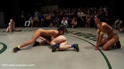 Photo number 5 from BATTLE OF THE FEATHERWEIGHTS!: The smallest hottest wrestlers battle it out in TAG TEAM action! shot for Ultimate Surrender on Kink.com. Featuring Isis Love, Serena Blair, Emma Haize, Gia DiMarco and Lyla Storm in hardcore BDSM & Fetish porn.