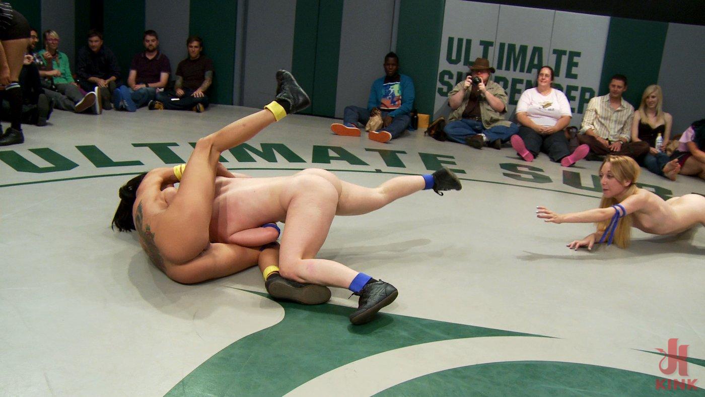 Photo number 10 from BATTLE OF THE FEATHERWEIGHTS!: Round 2!  The only non-scripted Tag Team wrestling in the world! shot for Ultimate Surrender on Kink.com. Featuring Isis Love, Serena Blair, Emma Haize, Gia DiMarco and Lyla Storm in hardcore BDSM & Fetish porn.