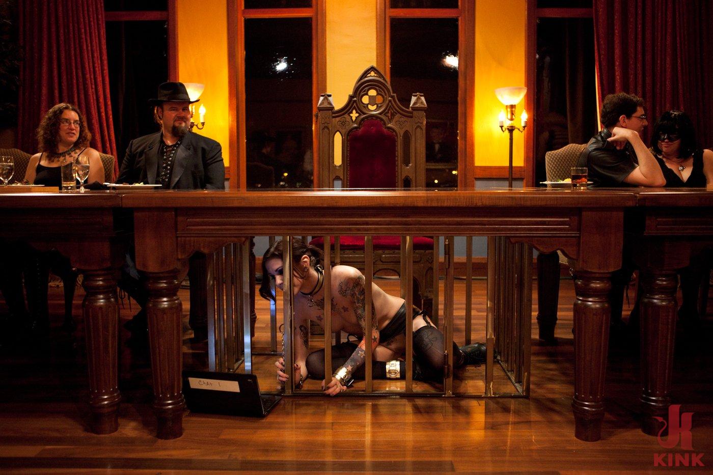 Photo number 0 from Slave Competition Party shot for The Upper Floor on Kink.com. Featuring Dylan Ryan, Derrick Pierce, Krysta Kaos, Lily LaBeau and Skin Diamond in hardcore BDSM & Fetish porn.