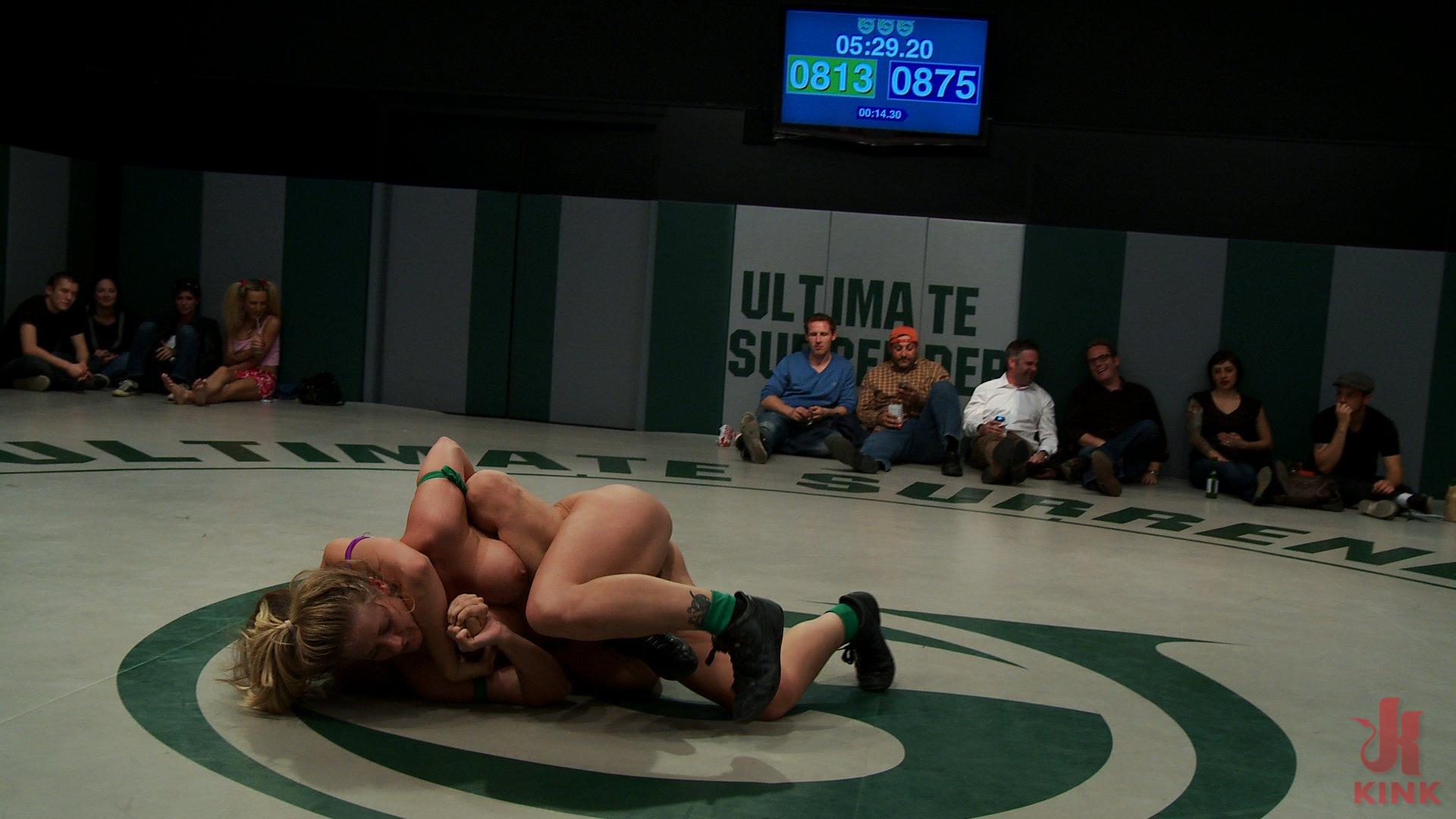 Photo number 14 from Rain & Audrey have a 100pt lead  Ain't over until the fat lady sings! Most intense 3rd round ever! shot for Ultimate Surrender on Kink.com. Featuring Holly Heart, Audrey Rose, Bryn Blayne, Isis Love and Rain DeGrey in hardcore BDSM & Fetish porn.