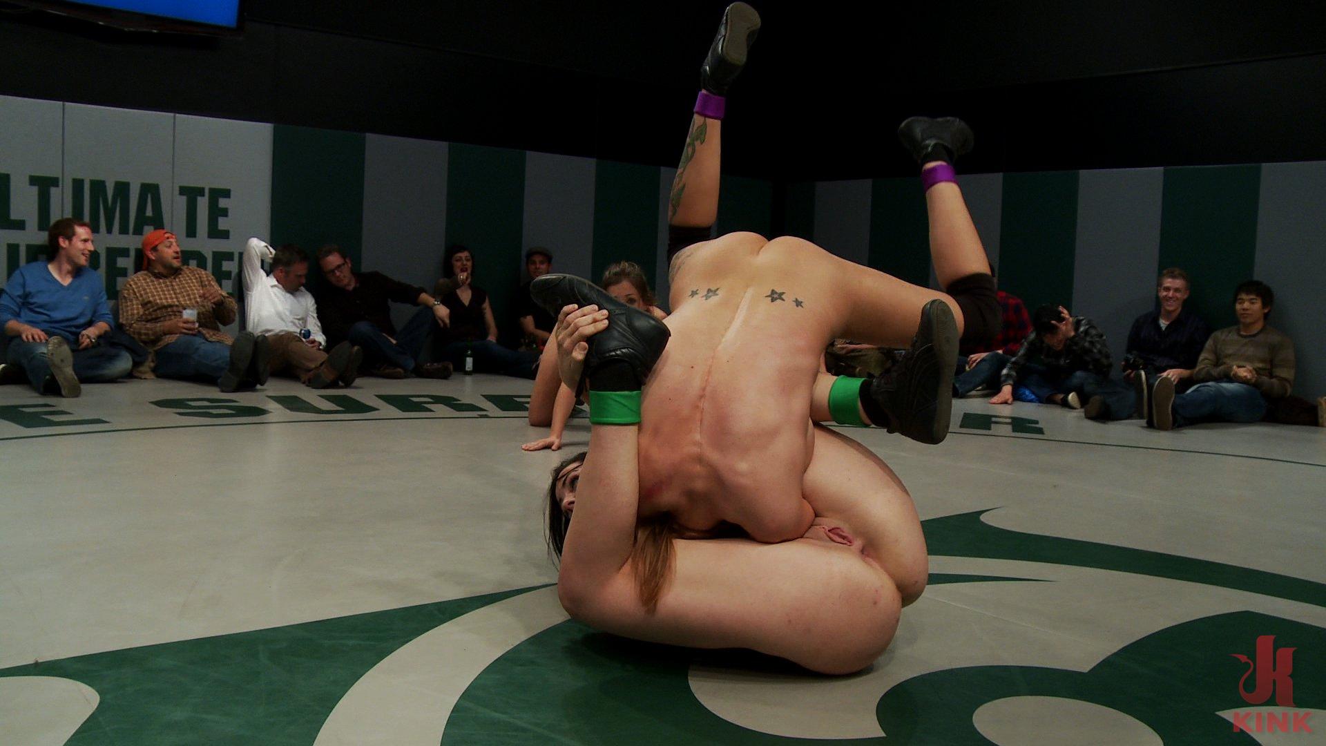 Photo number 2 from Rain & Audrey have a 100pt lead  Ain't over until the fat lady sings! Most intense 3rd round ever! shot for Ultimate Surrender on Kink.com. Featuring Holly Heart, Audrey Rose, Bryn Blayne, Isis Love and Rain DeGrey in hardcore BDSM & Fetish porn.