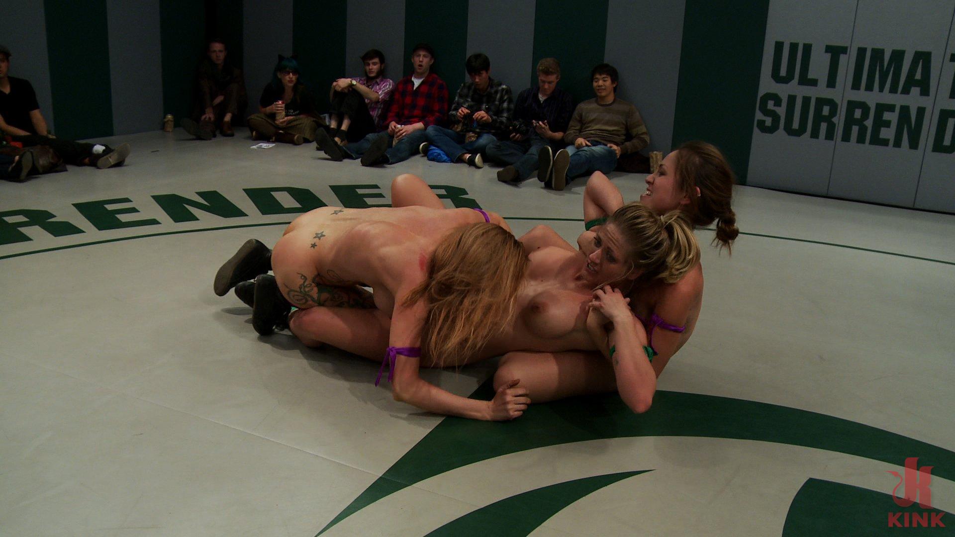 Photo number 3 from Rain & Audrey have a 100pt lead  Ain't over until the fat lady sings! Most intense 3rd round ever! shot for Ultimate Surrender on Kink.com. Featuring Holly Heart, Audrey Rose, Bryn Blayne, Isis Love and Rain DeGrey in hardcore BDSM & Fetish porn.