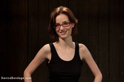 Photo number 0 from Kink fan gets her 1st shoot, chooses Device as her first!  Pain is delivered. Pleasure is extracted! shot for Device Bondage on Kink.com. Featuring Jay Taylor in hardcore BDSM & Fetish porn.