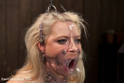 Photo number 12 from Hot Blonde Anikka Albright's FIRST BONDAGE SHOOT EVER! shot for Device Bondage on Kink.com. Featuring Anikka Albrite in hardcore BDSM & Fetish porn.