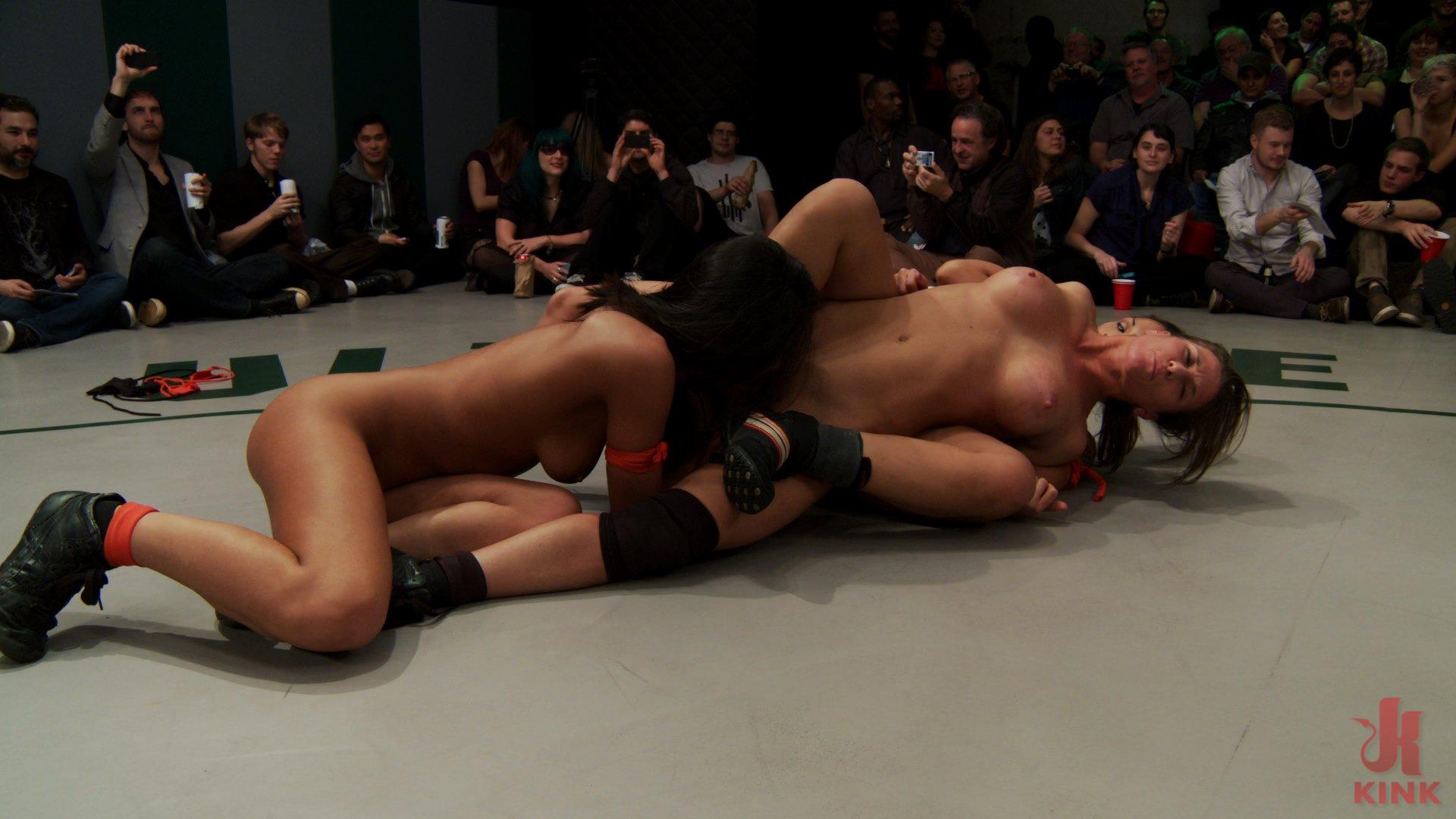 Photo number 9 from Dragon, Ariel, Beretta, Lyla: The hottest girl on the net battle in a non-scripted Tag Team Event! shot for Ultimate Surrender on Kink.com. Featuring Ariel X, DragonLily, Beretta James and Lyla Storm in hardcore BDSM & Fetish porn.