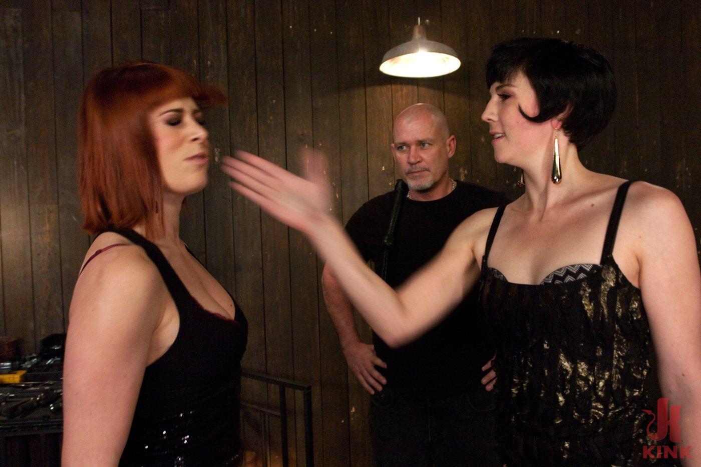 Photo number 1 from Slut Competition shot for Sex And Submission on Kink.com. Featuring Mark Davis, Odile and Coral Aorta in hardcore BDSM & Fetish porn.