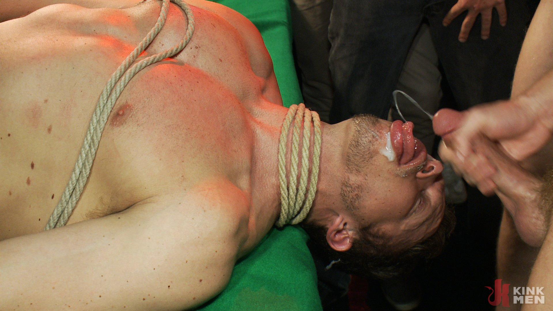 Photo number 11 from Gang fucked on the pool table in public shot for Bound in Public on Kink.com. Featuring Ethan Hudson and Christian Wilde in hardcore BDSM & Fetish porn.