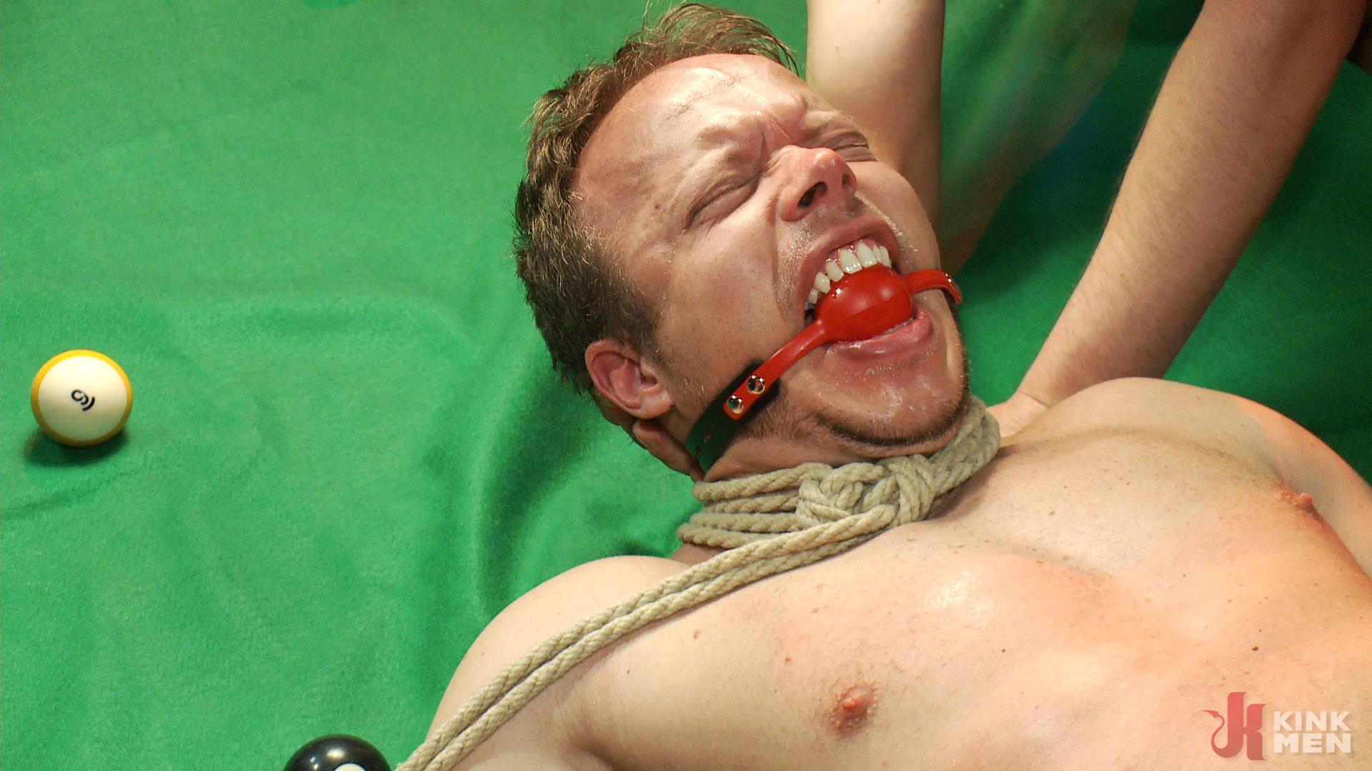 Photo number 9 from Gang fucked on the pool table in public shot for Bound in Public on Kink.com. Featuring Ethan Hudson and Christian Wilde in hardcore BDSM & Fetish porn.