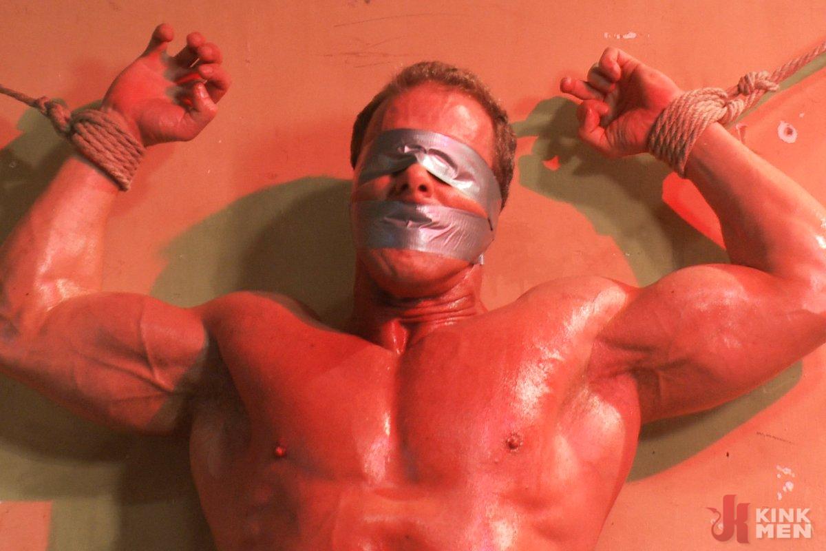 Photo number 3 from The Creepy Janitor and Another Bodybuilder shot for Bound Gods on Kink.com. Featuring Brenn Wyson and Derek Pain in hardcore BDSM & Fetish porn.