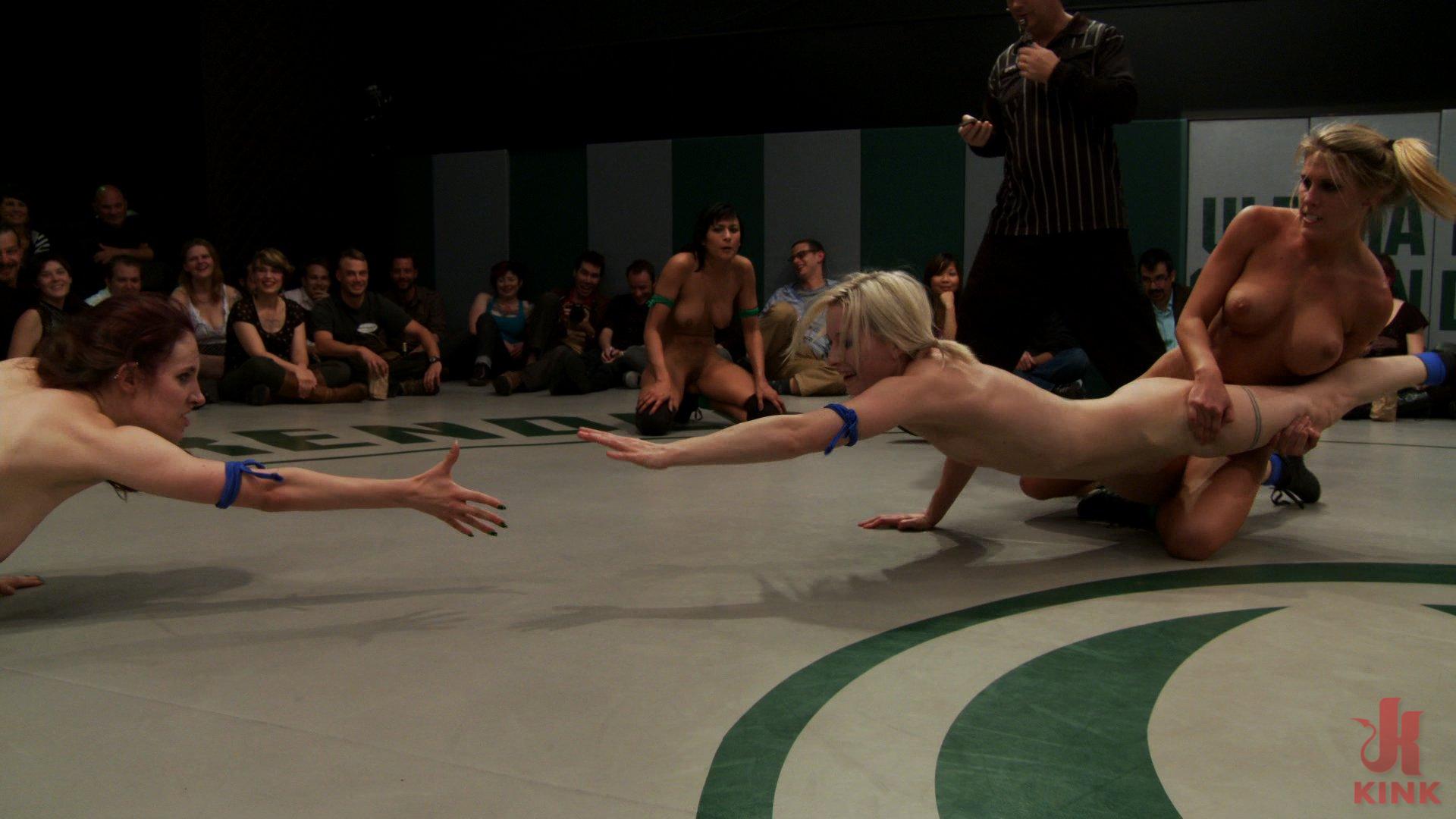 Photo number 11 from RD 2 of March's Live Tag Team Match: Totally non-scripted collegian style sexual lesbian wresting! shot for Ultimate Surrender on Kink.com. Featuring Beretta James, Charisma Cappelli, Iona Grace, Princess Donna Dolore and Shae Simone in hardcore BDSM & Fetish porn.