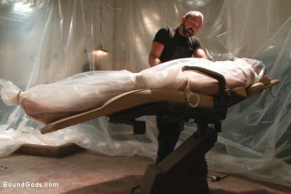 Photo number 0 from A brand new stud, bondage, enema and double fisting virgin. shot for Bound Gods on Kink.com. Featuring Josh West and Tanner Wayne in hardcore BDSM & Fetish porn.