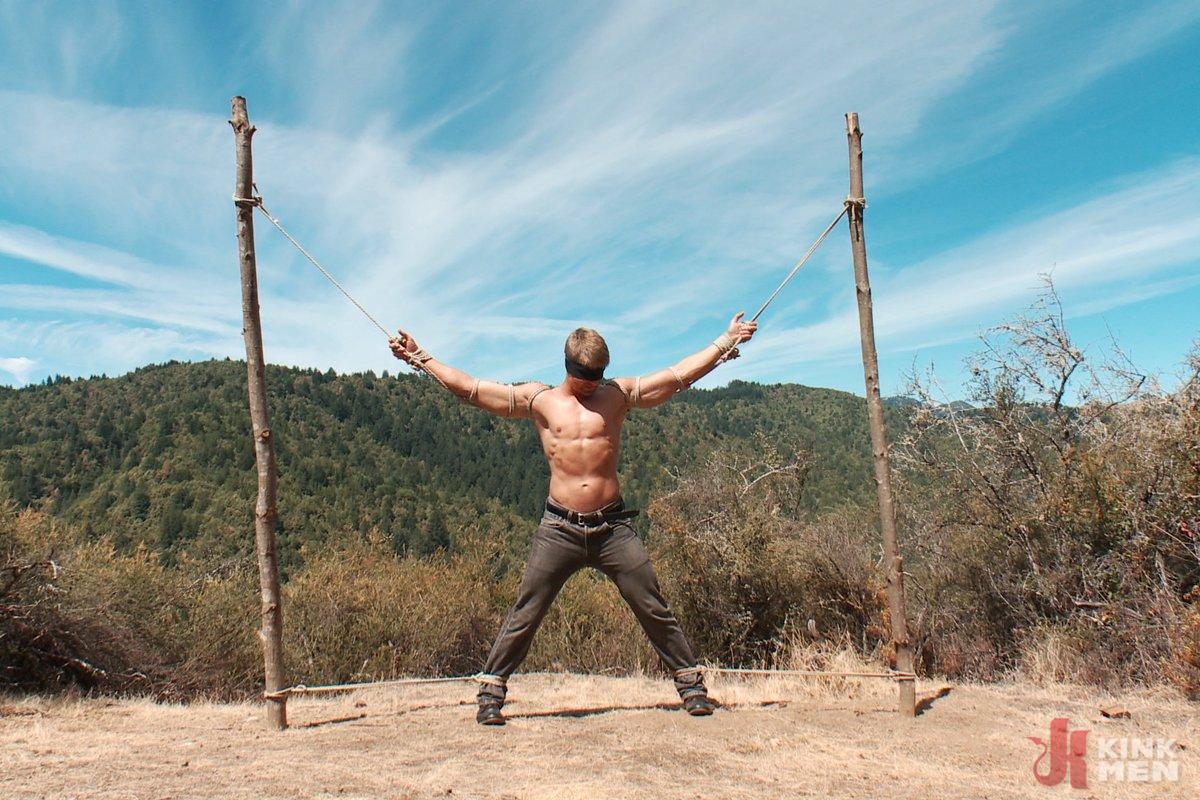 Photo number 1 from Captured straight jock gets his tight ass violated in the deep woods shot for Men On Edge on Kink.com. Featuring Logan Vaughn in hardcore BDSM & Fetish porn.