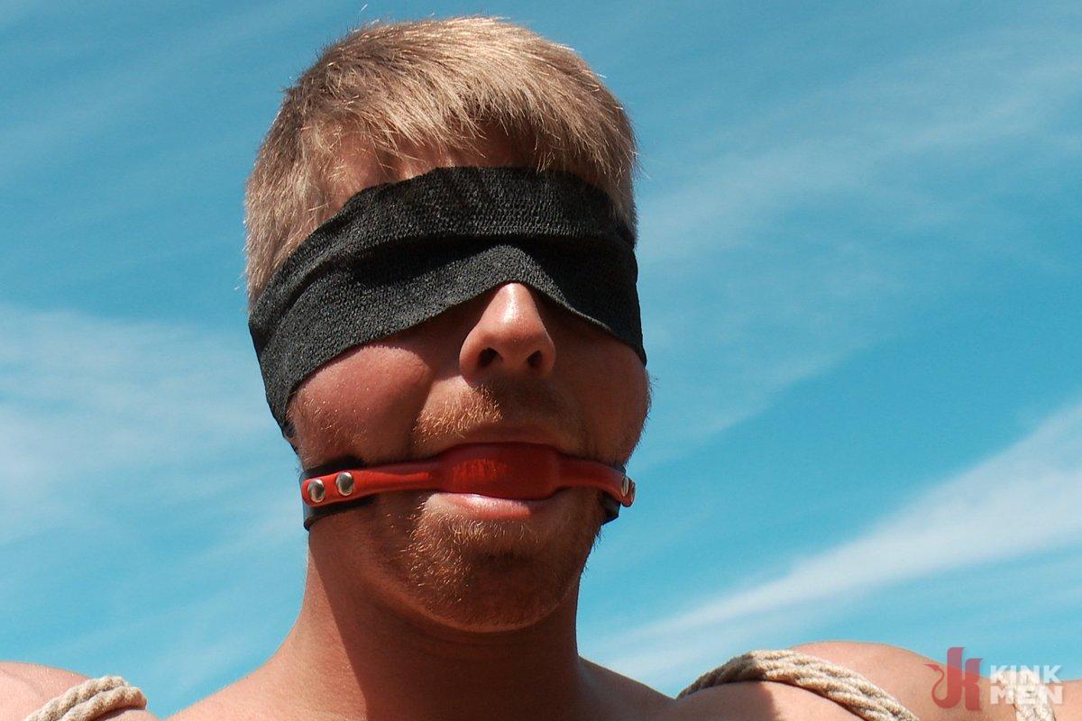 Photo number 4 from Captured straight jock gets his tight ass violated in the deep woods shot for Men On Edge on Kink.com. Featuring Logan Vaughn in hardcore BDSM & Fetish porn.