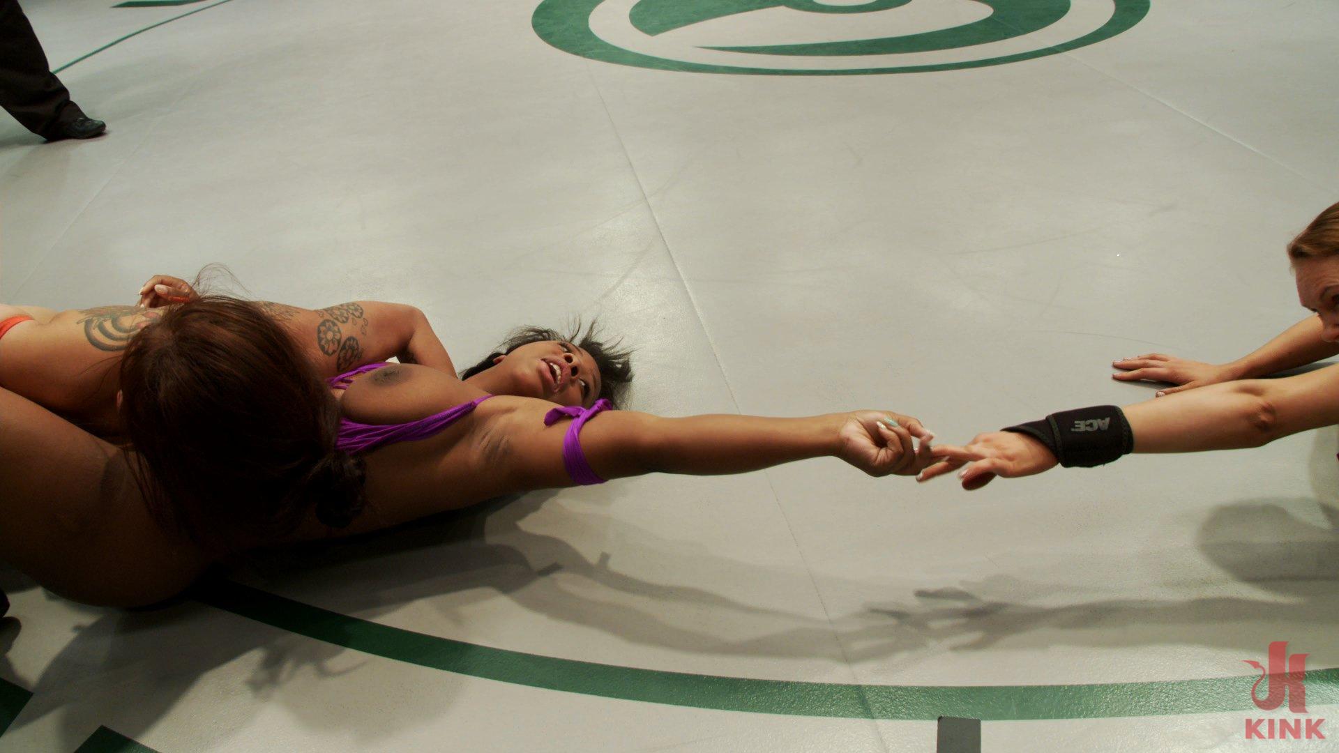 Photo number 14 from RD 1of April's Live Tag Team  Rain DeGrey & Yasmine Loven vs The Dragon & Lyla Storm shot for Ultimate Surrender on Kink.com. Featuring Lyla Storm, Yasmine Loven, DragonLily and Rain DeGrey in hardcore BDSM & Fetish porn.