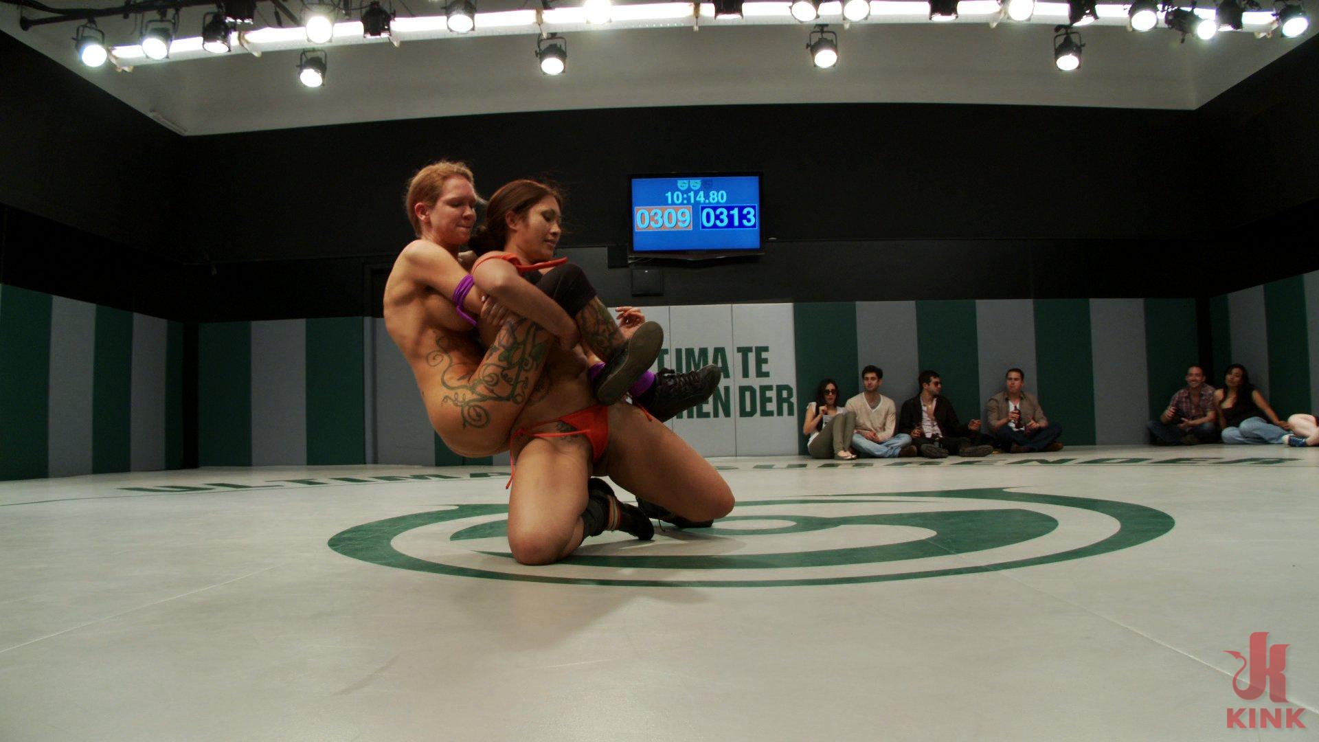 Photo number 11 from Rd 2/4 of April's Tag Team Match - Brutal Battle on The Mat shot for Ultimate Surrender on Kink.com. Featuring Lyla Storm, Yasmine Loven, DragonLily and Rain DeGrey in hardcore BDSM & Fetish porn.