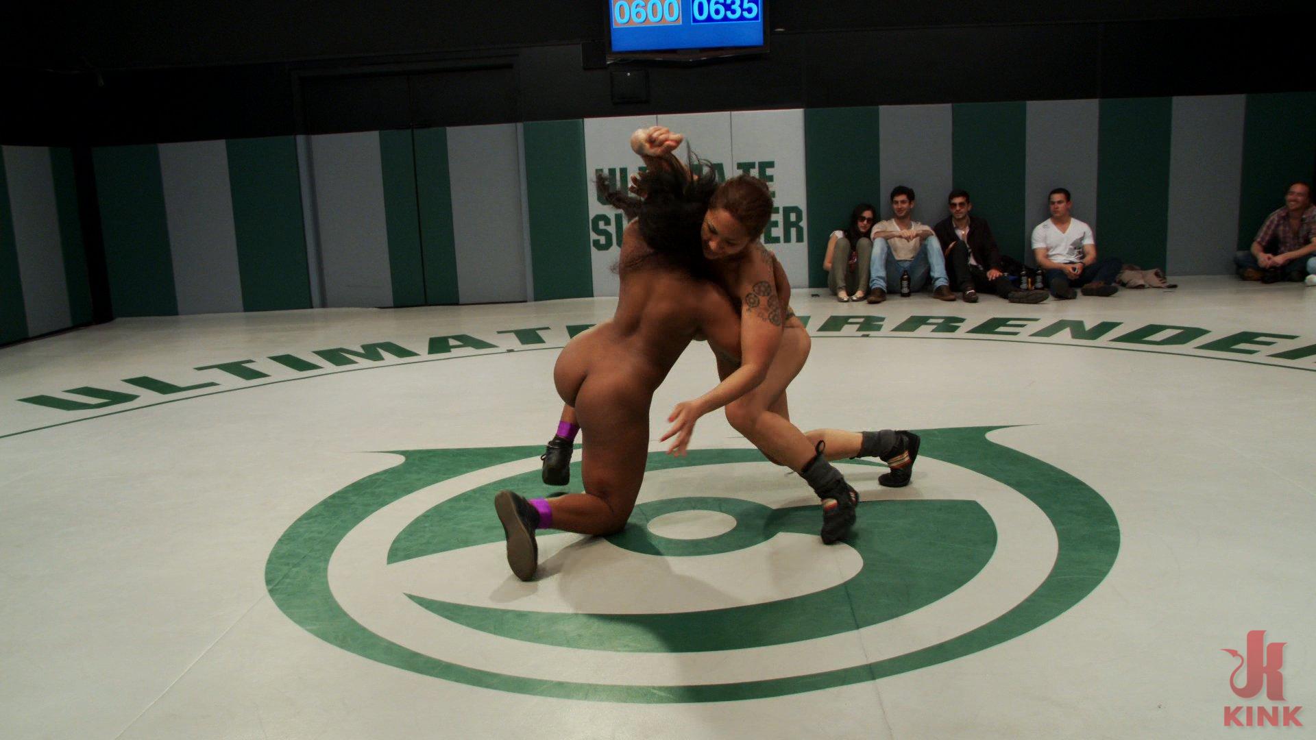 Photo number 9 from Rd 3/4 April's Tag Team: Final Round to determine the winner! Live non-scripted sexual wrestling!! shot for Ultimate Surrender on Kink.com. Featuring Lyla Storm, Yasmine Loven, DragonLily and Rain DeGrey in hardcore BDSM & Fetish porn.