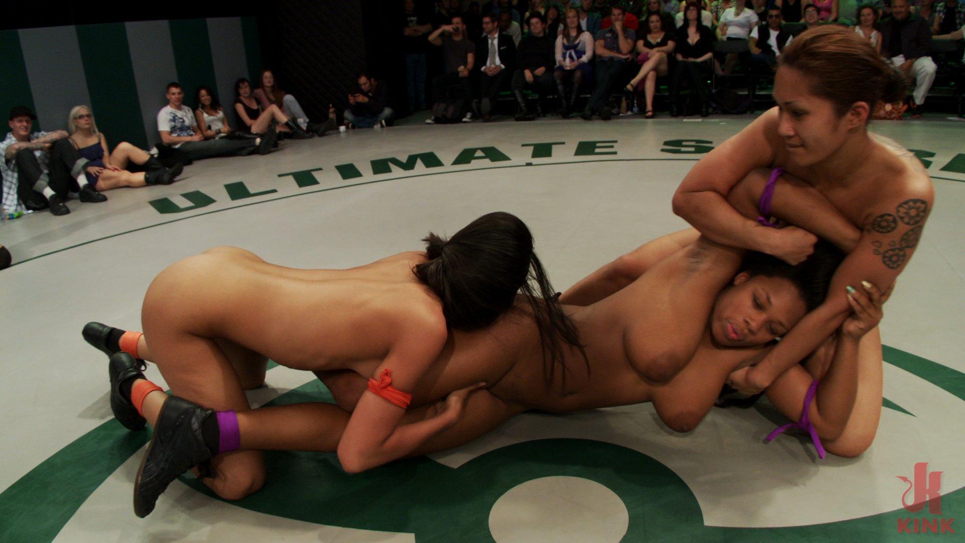 Photo number 5 from Rd 3/4 April's Tag Team: Final Round to determine the winner! Live non-scripted sexual wrestling!! shot for Ultimate Surrender on Kink.com. Featuring Lyla Storm, Yasmine Loven, DragonLily and Rain DeGrey in hardcore BDSM & Fetish porn.