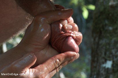 Photo number 12 from Bound Gods Dom Josh West Gets Edged Deep in the Woods shot for Men On Edge on Kink.com. Featuring Josh West in hardcore BDSM & Fetish porn.