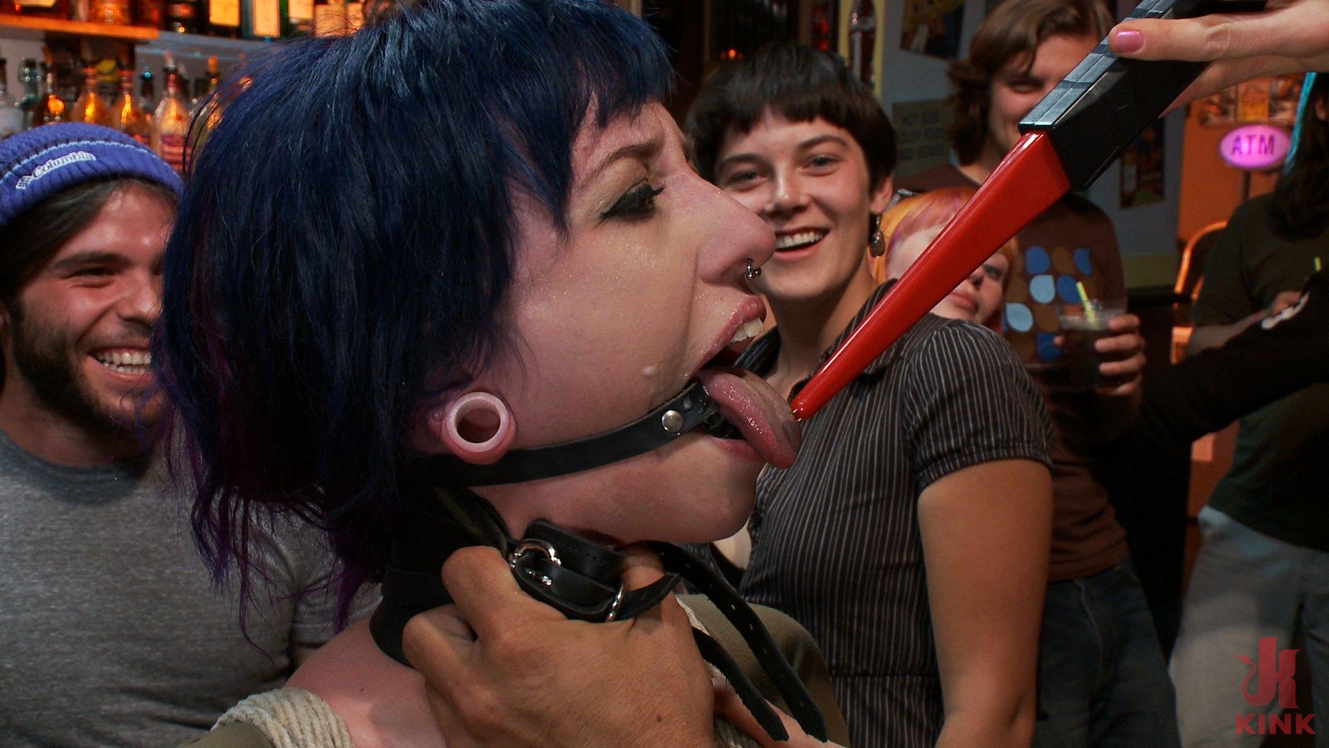 Photo number 2 from Tightly Bound and Gaged, Ass Fucked in Public shot for Public Disgrace on Kink.com. Featuring Mr. Pete, Lorelei Lee and Proxy Paige in hardcore BDSM & Fetish porn.