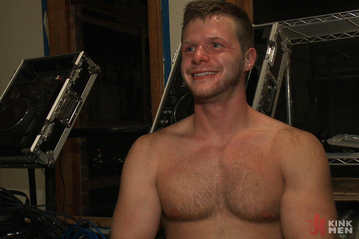 Photo number 14 from Sexy stud gets shocked, suspended, and gang fucked on the Upper Floor shot for Bound in Public on Kink.com. Featuring Brian Bonds and Josh West in hardcore BDSM & Fetish porn.