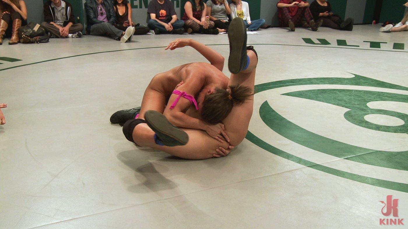 Photo number 12 from RD 1/4 of May's Live Tag Team Match: Totally non-scripted lesbian wrestling! shot for Ultimate Surrender on Kink.com. Featuring Bryn Blayne, Penny Barber, Bella Rossi and Ariel X in hardcore BDSM & Fetish porn.