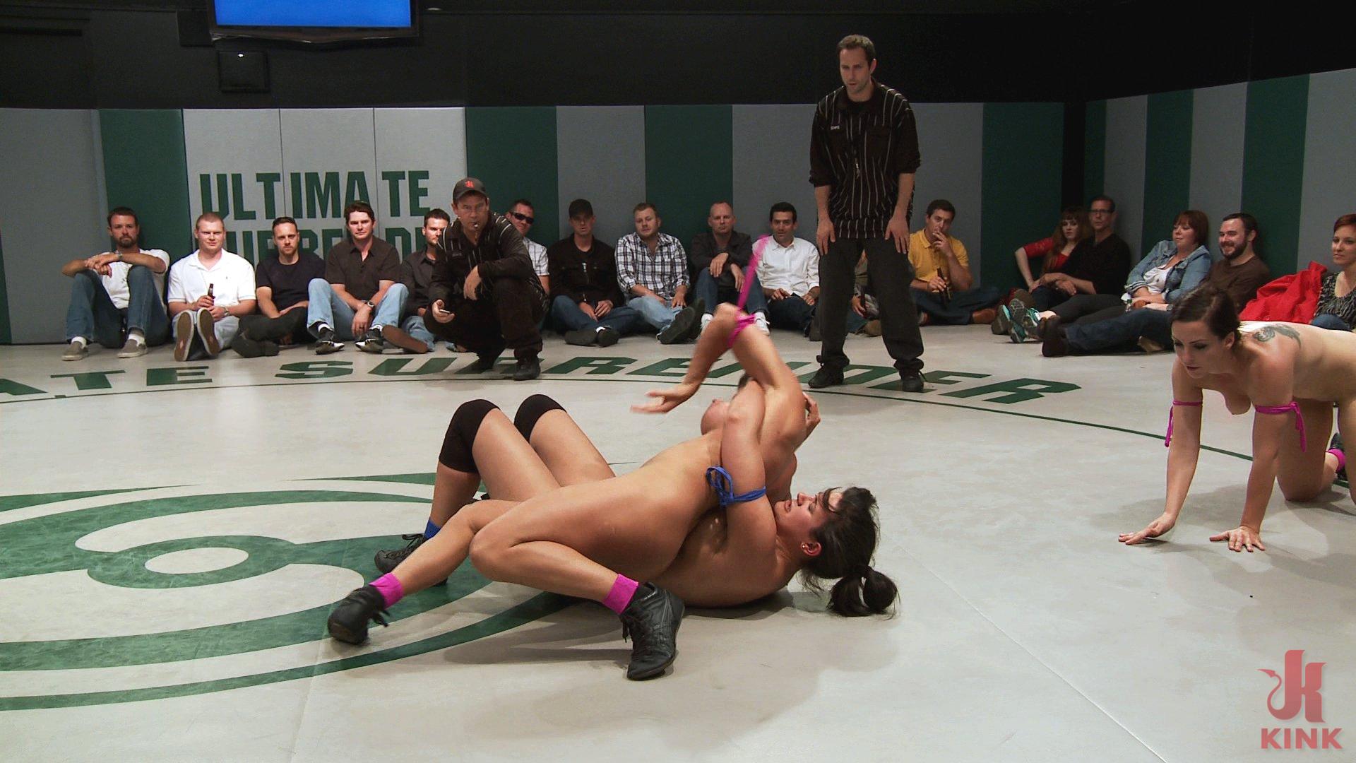 Photo number 9 from May Tag  Team Match-up: Round 2 Clash of The Titans!!! shot for Ultimate Surrender on Kink.com. Featuring Bryn Blayne, Penny Barber, Bella Rossi and Ariel X in hardcore BDSM & Fetish porn.