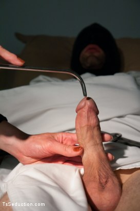 Photo number 4 from The Sensory Deprivation Lab: Eva Lin Plays Scientist on His Cock shot for Kink Trans on Kink.com. Featuring Eva Lin and Blake in hardcore BDSM & Fetish porn.