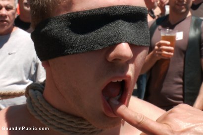 Photo number 0 from Cody Allen - Naked, Tied up, Zippered, Humiliated in Public shot for Bound in Public on Kink.com. Featuring Cody Allen, Sebastian Keys and Master Avery in hardcore BDSM & Fetish porn.