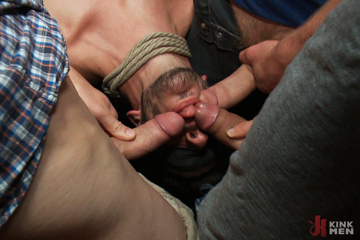 Photo number 5 from Naked ripped stud gets humiliated and used in a crowded public bar. shot for Bound in Public on Kink.com. Featuring Bryan Cole, Adam Herst and Tristan Jaxx in hardcore BDSM & Fetish porn.