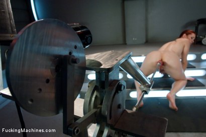 Photo number 1 from Sassy Red Head with Gorgeous Long Legs Fucked OUT by Machines shot for Fucking Machines on Kink.com. Featuring Melody Jordan in hardcore BDSM & Fetish porn.